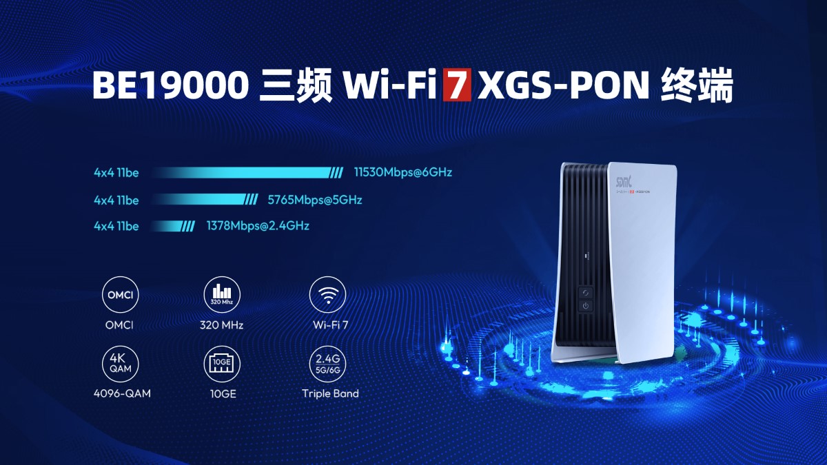 腾博会官网宣布 Wi-Fi 7 XGS-PON 终端 NP19X44XGS